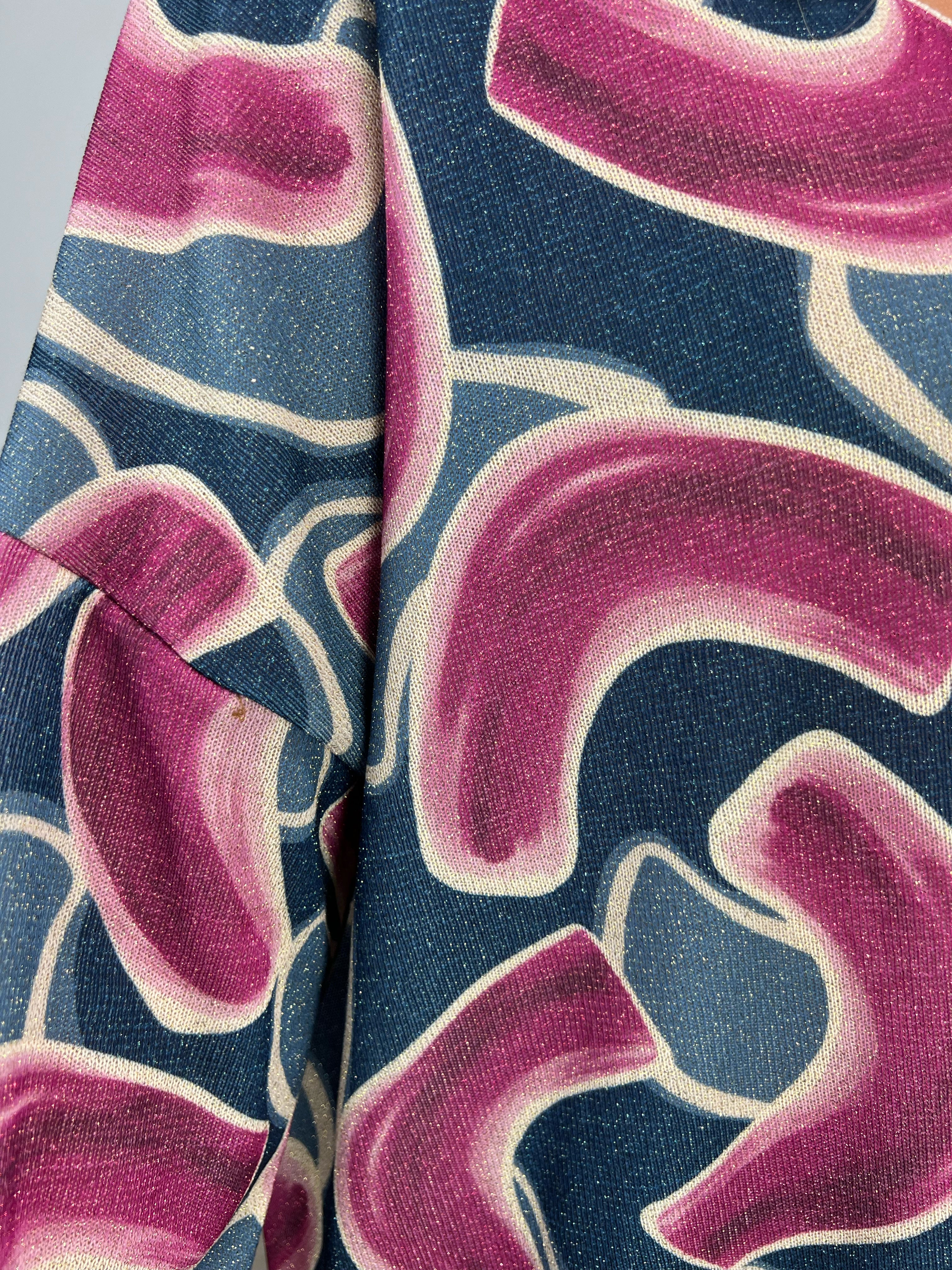 Astria - Mønstret kjole med små glimmertråde